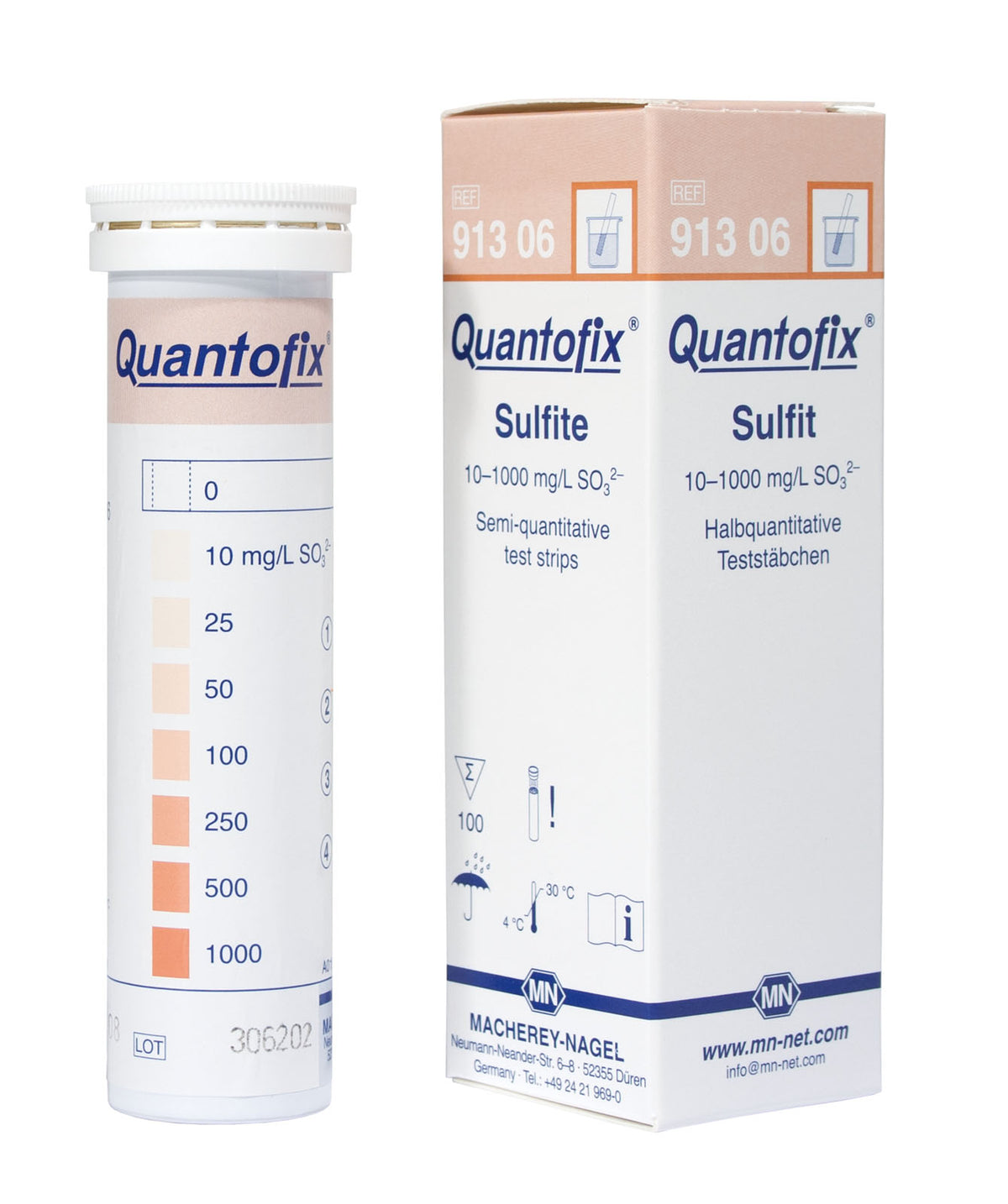 QUANTOFIX® Sulphite Test Strips - 100/pack | InterMed Scientific Shop